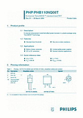 DataSheet PHP110NQ08T pdf